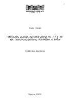 Moguća uloga interleukina-16, -17 i -18 na fetoplacentnoj površini u miša