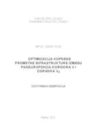 Optimizacija kopnene prometne infrastrukture između paneuropskog koridora V i ogranka Vb