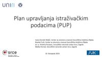 Plan upravljanja istraživačkim podacima - Uniri projekti