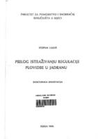 prikaz prve stranice dokumenta Prilog istraživanju regulacije plovidbe u Jadranu