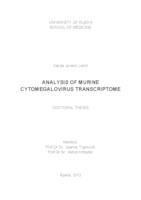 prikaz prve stranice dokumenta Analysis of murine cytomegalovirus transcriptome