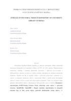 prikaz prve stranice dokumenta Pohrana doktorskih disertacija u repozitorij Sveučilišne knjižnice Rijeka